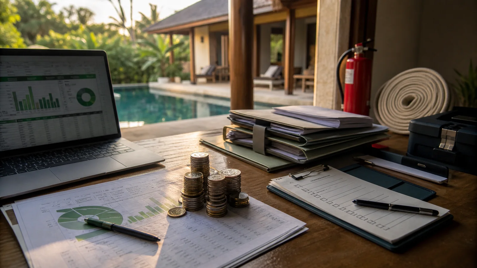 Apparent villa profit beside unresolved compliance and maintenance costs